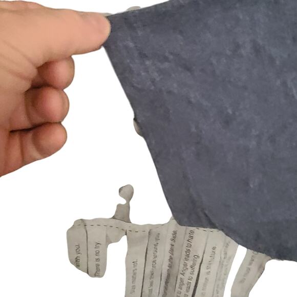 STAR WARS Yoda Free Words of Wisdom Blue Crew Neck T-Shirt Mens Size XXL Large - Picture 3 of 5